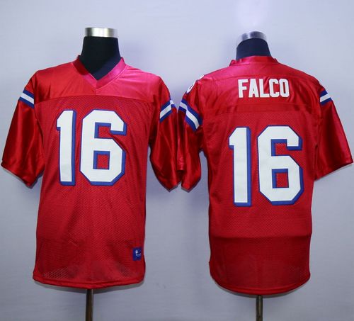 The Replacements #16 Shane Falco Red Stitched Football Jersey - Click Image to Close